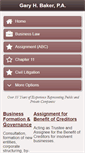 Mobile Screenshot of garybakerlaw.com