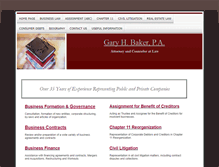 Tablet Screenshot of garybakerlaw.com